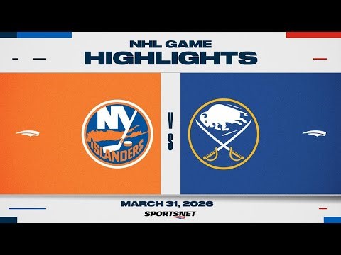 NHL Highlights | Islanders vs. Sabres - March 31, 2026