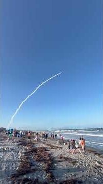 Artemis 2 Launch Lights Up Sky Over Crowded Beach