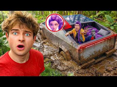 Last To Leave Cybertruck Keeps It! (KPop Demon Hunters)