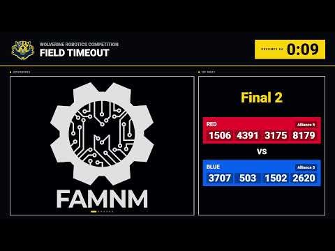 FAMNM Wolverine Robotics Competition 2026 - Full Field View