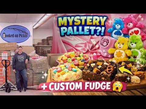 Sweet Treats & Surprise Finds! Pallet Unboxing + Custom Fudge Reveal 🍫