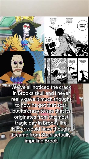 Who would have thought that’s where Brooks scar came from #animefypシ #onepiece #luffy #brook #monkeydluffy