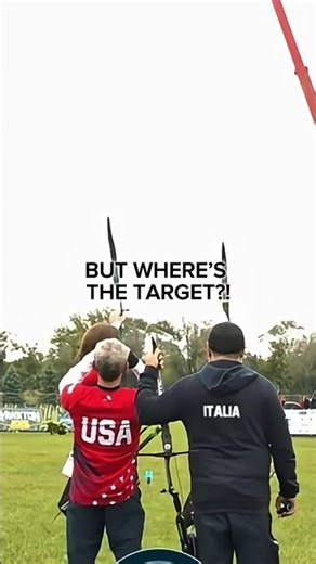 Wait until you see what they’re aiming at. 👀 #FieldArchery #shorts