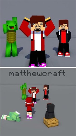 3 Boys Zero Two Dance! 😍😎 - funny short #minecraftanimation #matthewcraft #shorts