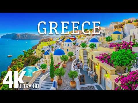 Greece in 4K 🌍 Island Paradise – White Villages, Turquoise Seas & Mediterranean Beauty