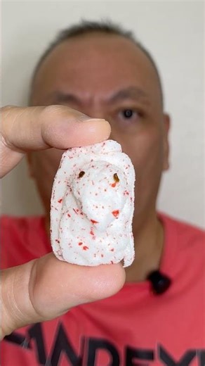 👂ASMR PEEPS MARSHMALLOW CHICK PEPPERMINT CANDY CANE FLAVOR EATING SOUNDS👂#shorts #asmr