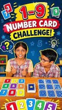 MATCH THE NUMBERS! 🔢🃏Alternative: 1–9 NUMBER CARD CHALLENGE!