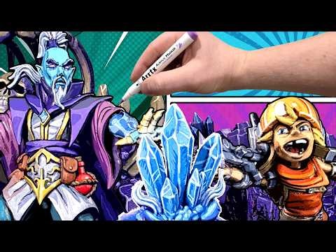 Painting a 3D Scene like a COMIC BOOK! *Satisfying!*