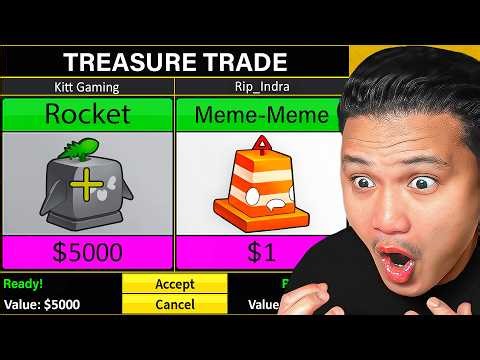 Trading From Rocket To MEME Fruit In 24 Hours (Blox Fruits)