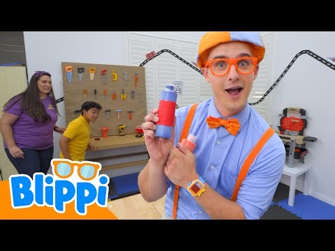 Blippi’s Backyard Race Challenge 🏎️ Building Cars & Racing Fun!| Playtime and Learning Fun