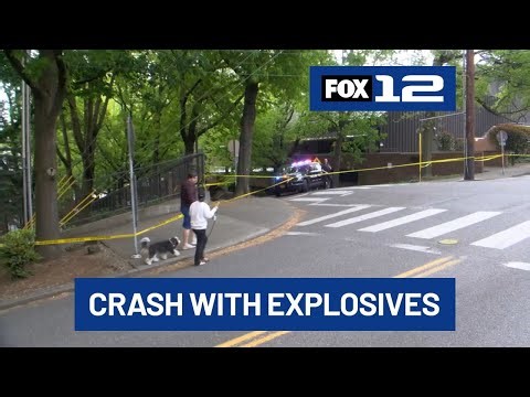 Driver dies after crashing car with explosive device into Multnomah Athletic Club, police say