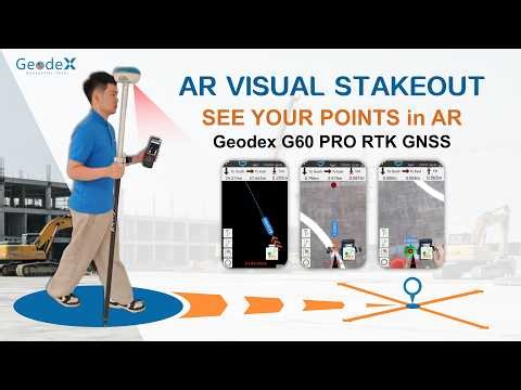 RTK GNSS AR Visual Stakeout | See Points in Real Time with G60 Pro