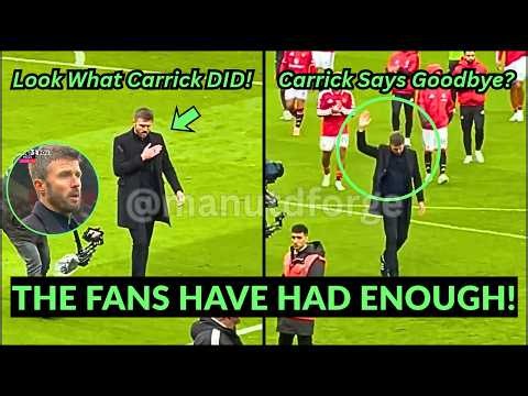 Crazy Scenes as Michael Carrick DID THIS to United Fans after Bournemouth Loss!