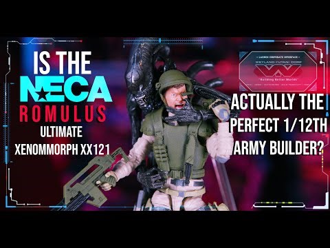NECA ALIEN ROMULUS ULTIMAT XENOMORPH XX121 + Gridiron Studios Aliens weapons and accessories.