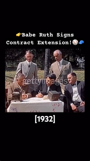 👉Babe Ruth Signs Contract Extension! ⚾️🧢