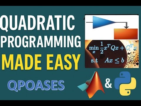 Quadratic Programming Made Easy: Solve QP in MATLAB & Python QPOASES