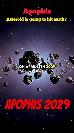 Apophis Asteroid 2029 #space #asteroid #educational #shorts #viral