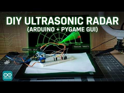 How to Make an Ultrasonic Radar Scanner (Arduino + Pygame GUI)