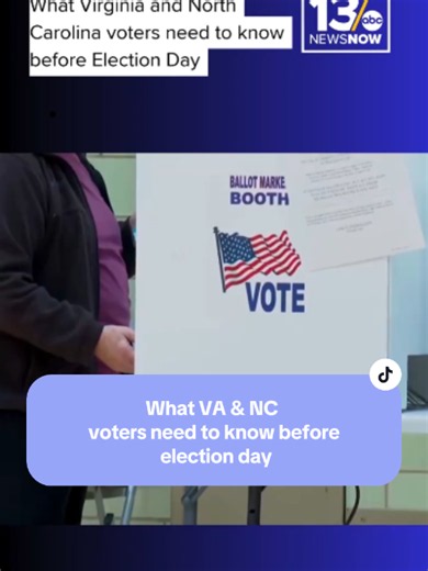 With Election Day just one week away, voters in Virginia and North Carolina still have time to cast their ballots early and, in some cases, register to vote.