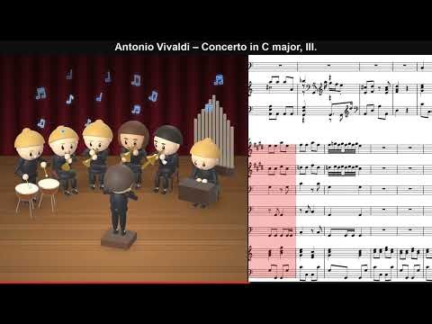 Antonio Vivaldi – Concerto in C major, III. | Scrolling Score