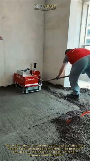 Autonomous Concrete Screeding Robot at Work #Construction #Robotics #Concrete