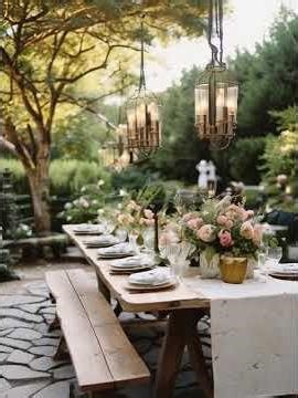 Elegant Rustic Table Ideas for Your Garden #RusticGarden