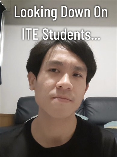 I was definitely guilty of looking down on normal academic and normal technical students. I really regret that. I did that because I felt unloved and needed to put people down to feel better about myself.