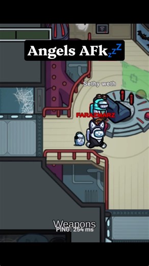 Angels AFK 💤 #amongus #gaming #amongus2026