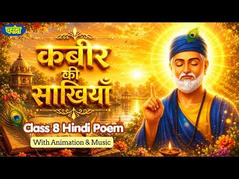 कबीर की साखियाँ | NCERT Vasant Class 8 Hindi Chapter - 9 | Explanation with Animation & Music | CBSE