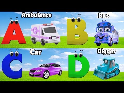 ABC Song Phonics, Transportation Song, ABC Song, Alphabet Educational Song A to Z for kids