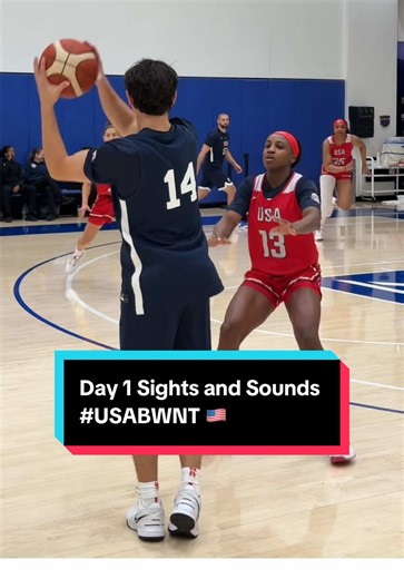 Sights and sounds at Day 1 of the #USABWNT Camp 🤩 #usabasketball #wnba