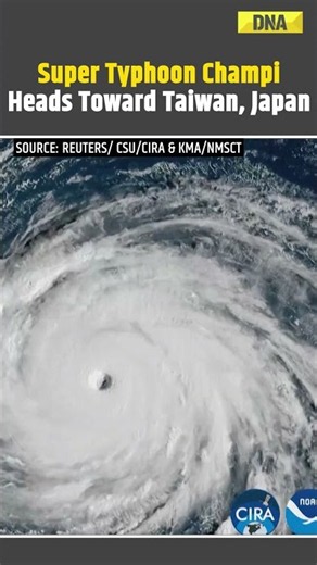 Typhoon Champi: Super Typhoon Champi Reaches Category 5 Strength, Heads Toward Taiwan, Japan