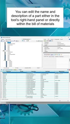 Create BOM in one click #ironcad #shorts_video #shorts #cad #engineering #bom #mechanic #3d