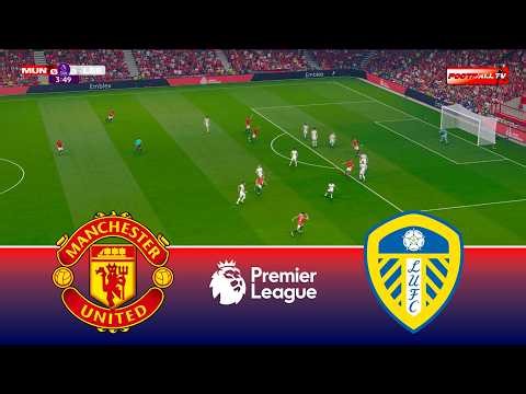 🔴Manchester United vs Leeds United - Premier League 2026 | Pes 21 Gameplay Simulation