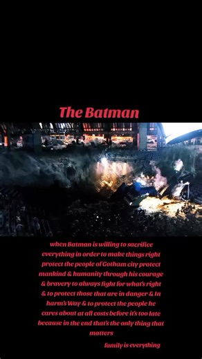 #Movies #FYP #Foryou #The #Batman #Courageous #Courage #Heroic #Batman #Courageous #Heroic #Foryou #FYP #Add #Yours when Batman is willing to sacrifice everything in order to make things right protect the people of Gotham City protect mankind & humanity through his courage and bravery to always fight for what's right and to protect those that are in danger and In harm's Way and to protect the people he cares about at all costs before it's too late because in the end that's the only thing that ma