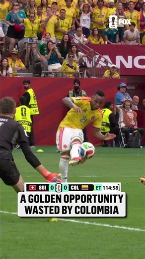 Jaminton Campaz misses it! A huge opportunity for Colombia late in extra time 😱