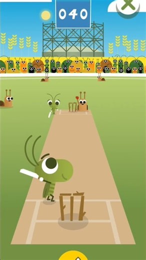 Hitting BIG SIXES in Google Cricket Game! 🏏💥 #games #shorts #doodle #cricket #mobilegaming #viral