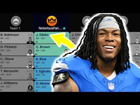 2026 Fantasy Football Mock Draft | 12 Team | PPR (Pick 2)