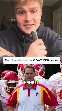 Cam Newton is the GOAT #collegefootball #wareagle #auburn #camnewton #cfb