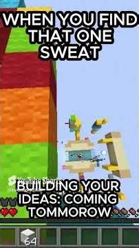 This guy made me RAGE QUIT #shorts #minecraft #gaming #blocksumo #bedwarspractice #bedwars#memes#pvp