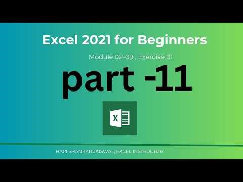 Excel Tutorial Part 11 | Excel Exercise 1 | Practice Quick Access Toolbar & Shortcuts