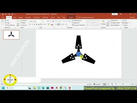 PowerPoint automatic Fan Animation Effect | on and off animation full tutorial effect in kannda