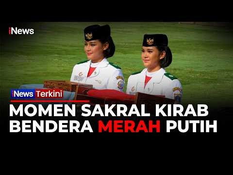 [FULL] Prosesi Kirab Bendera Merah Putih, Dibawa Menggunakan Kereta Kencana Menuju Istana Negara