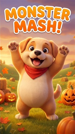 Monster Mash Freeze! 👾🧊 Halloween Freeze Dance for Kids | Sunny Meadow Rhymes #shorts #halloween