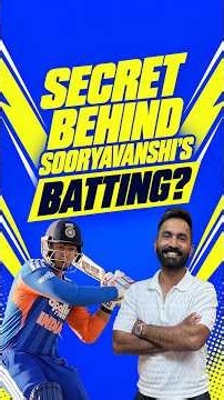 Secret behind Sooryavanshi's batting? 👀 #VaibhavSooryavanshi #NZvIND