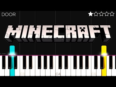 Door - Minecraft - C418 | EASY Piano Tutorial 