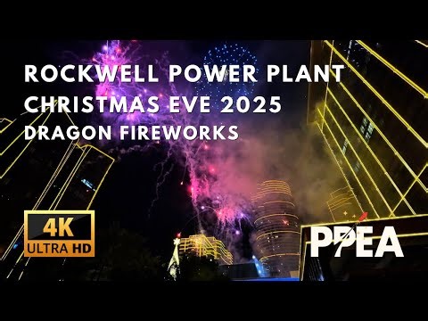 [4K] Rockwell Christmas Eve 2025 Pyromusical - Dragon Fireworks
