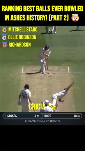 Ranking Best Balls Ever Bowled In Ashes History! (Part 2) 🤯 #shorts #cricket #ashes