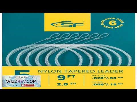 SF Pre Tied Loop Fly Fishing Tapered Leader Nylon Clear Trout Freshwater Saltwater