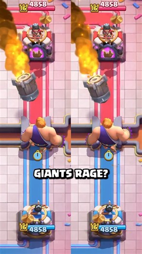 Does Rage Stack With Evolution Giants Rage? 🤔 #clashroyale #shorts